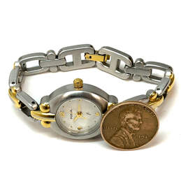 Designer Fossil F2 ES-9162 Two-Tone Dial Chain Strap Analog Wristwatch alternative image