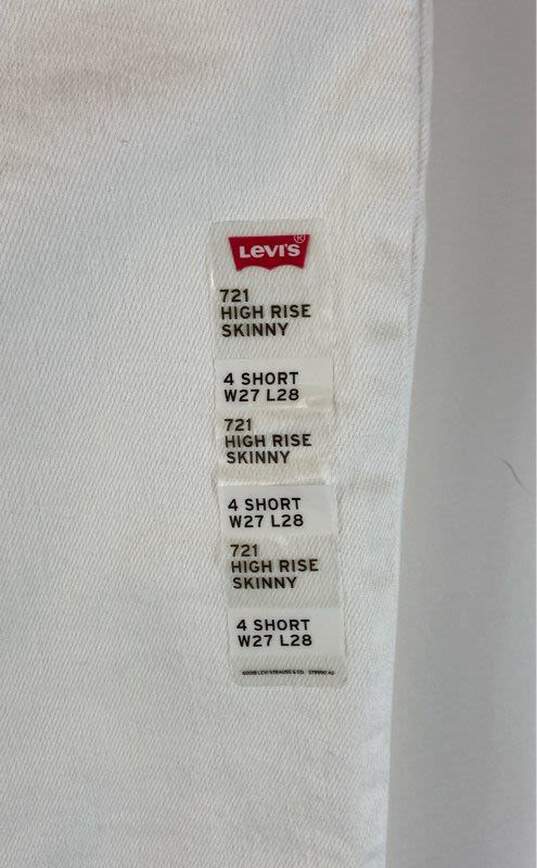 Levi's White Pants - Size Medium image number 3