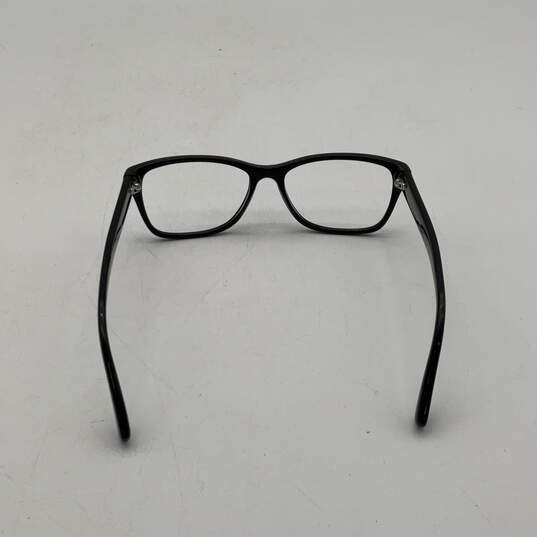 Womens HC6068 Black Full Rim Frame Rectangle Eyeglasses With Case image number 4