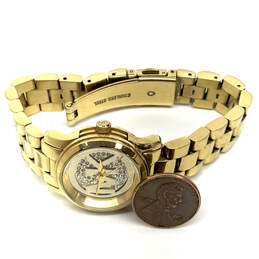 Designer Michael Kors MK-3304 Runway Champagne Dial Analog Wristwatch