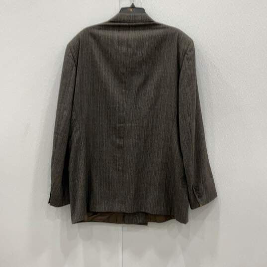 Christian Dior Mens Brown Gray Blazer & Pants 2 Piece Suit Set Size 48L With COA image number 3