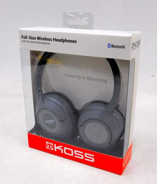 Factory Sealed Koss BT539iK Wireless Over Ear Headphones Dark Gray image number 1