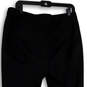 Womens Black Pleated Front Pockets Stretch Skinny Leg Ankle Zip Pants Sz 12 image number 4