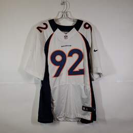 Mens Denver Broncos Elvis Dumervil Pullover Football Jersey Size 48