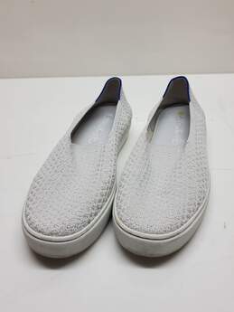 Rothy's White Fabric Slip On Sneaker Size 10