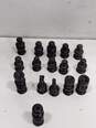 Black/White/Brown Onyx And Marble Chess Set MISSING A ROOK image number 2