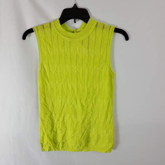 Current Air Women Neon Yellow Sleeveless Top XS NWT image number 1