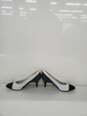 Women Jacqueline Ferrar Black/white heel shoes size-5.5 used image number 2