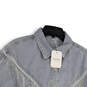 NWT Womens Blue Denim Long Sleeve Pockets Button Front Jean Jacket Size S image number 3