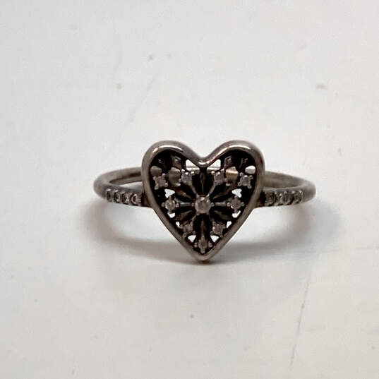 Investere effektivitet kampagne Buy the Designer Pandora 925 ALE Sterling Silver Heart Of Winter Band Ring  Sz 8.25 | GoodwillFinds