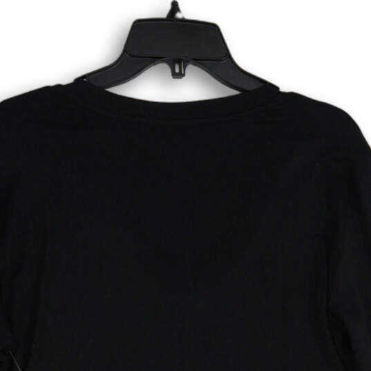NWT Womens Black V-Neck Long Sleeve Knit Pullover Sweater Size Medium image number 2