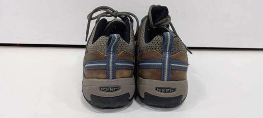 Keen Unisex Brown Leather Hiking Shoes Size 9.5 image number 4