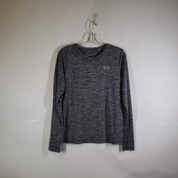 Womens Heatgear Heather Loose Fit Long Sleeve Pullover T-Shirt Size Small