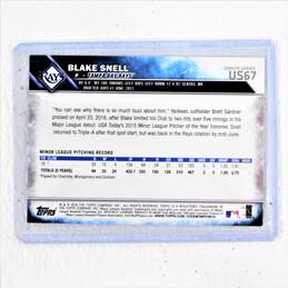 2016 Blake Snell Topps Update Series Rookie Tampa Bay Rays alternative image