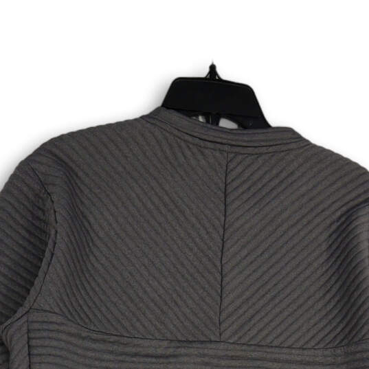 Mens Gray Crew Neck Long Sleeve Pullover Sweatshirt Size Large Reg image number 4