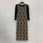 NWT Womens Multicolor Embroidered Lace Long Sleeve Sheath Dress Size Small image number 1