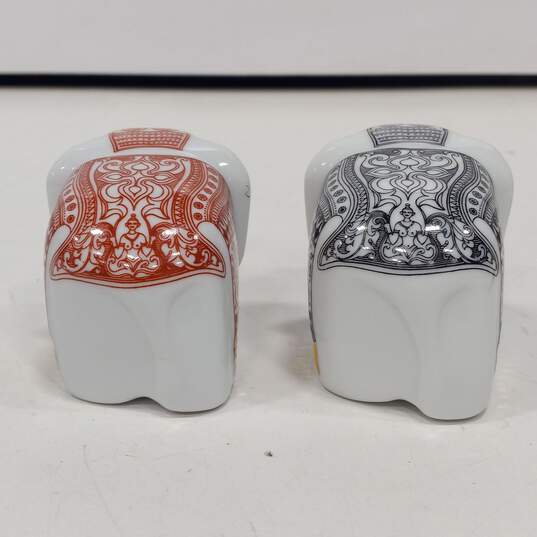 Mlesna Porcelain Elephant Salt and Pepper Set In Box image number 5