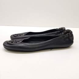 Tory Burch Leather Claire Ballet Flats Black 8.5 alternative image