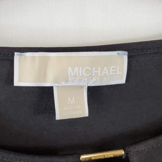 Michael Kors Women Black Flared Sleeve Top M image number 3