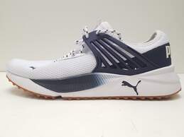 Puma Pacer Future White/Navy Knit Athletic Shoes Men's Size 13 alternative image