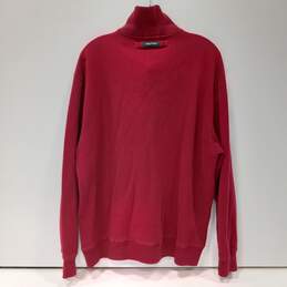 Nautica Men's Red 1/4 Pullover Long Sleeve Sweater Sweatshirt Jacket Size XL alternative image