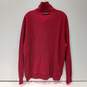 Nautica Men's Red 1/4 Pullover Long Sleeve Sweater Sweatshirt Jacket Size XL image number 2