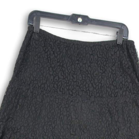 Womens Multicolor Pleated Ruffle Midi A-Line Skirt Size Medium image number 3
