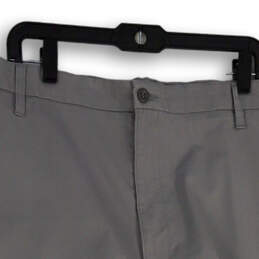 NWT Mens Gray Regular Fit Flat Front Slash Pockets Chino Shorts Size 54 alternative image