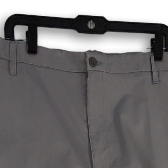 NWT Mens Gray Regular Fit Flat Front Slash Pockets Chino Shorts Size 54 image number 2