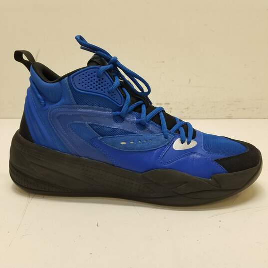 Puma LaMelo X J. Cole RS Dreamer Mid PE Blue Black Athletic Shoes Men's Size 12 image number 1