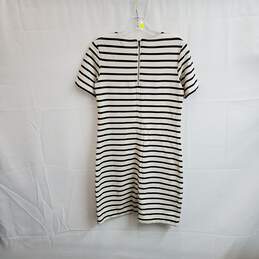 Banana Republic White & Navy Blue Striped Short Sleeve Dress WM Size XS NWT alternative image