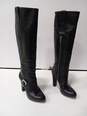 Michael Kors Women's Black Leather Heeled Tall Boots Size 6M image number 3