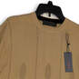 NWT Mens Tan Crew Neck Short Sleeve Stretch Pullover T-Shirt Size 52 image number 3