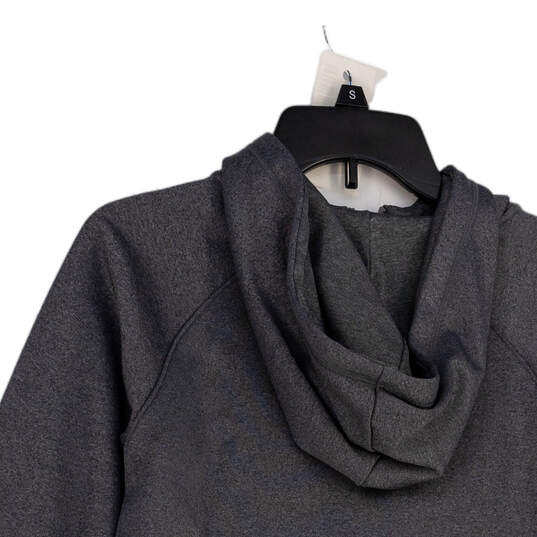 Womens Gray Long Sleeve Athletic Fleece Full-Zip Hoodie Size Medium image number 2