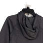 Womens Gray Long Sleeve Athletic Fleece Full-Zip Hoodie Size Medium image number 2