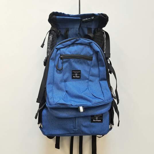 Pro Plums Paradise Blue Pet Backpack image number 1