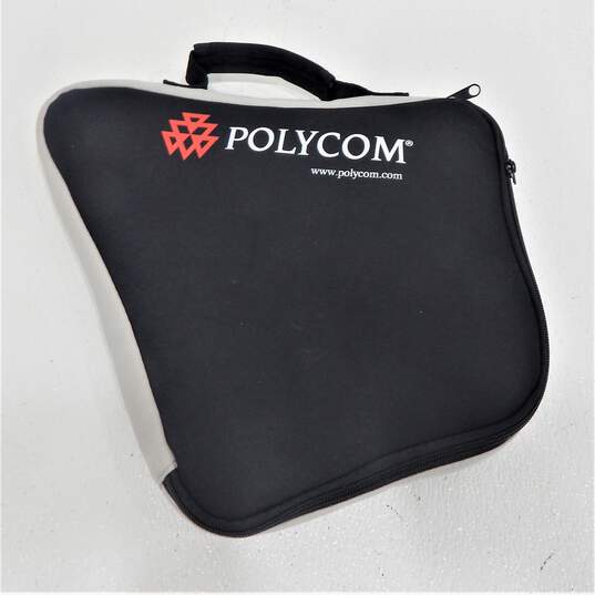 Polycom SoundStation 2 Analog Conference Phone W/ Case Wall Module Power Supply & Cords image number 10