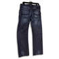 Mens Blue Denim Medium Wash Stretch Pockets Straight Leg Jeans Size 33 image number 2