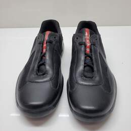 Mens Prada 'America's Cup' Leather Sneakers Size 8.5 AUTHENTICATED