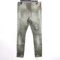 PRPS Men Olive Green Distressed Skinny Jeans Sz 32 image number 2