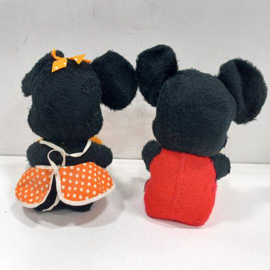 Vintage Walt Disney Mickey and Minnie Mouse Plush Dolls image number 2