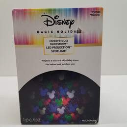 Disney Magic Holiday Mickey Mouse Snowstorm LED Projection Spotlight