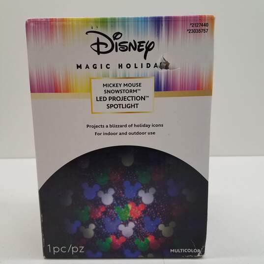 Disney Magic Holiday Mickey Mouse Snowstorm LED Projection Spotlight image number 1