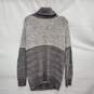 Prana WM's Organic Cotton Knit Gray Tone Abelle Turtleneck Sweater Size SM image number 2