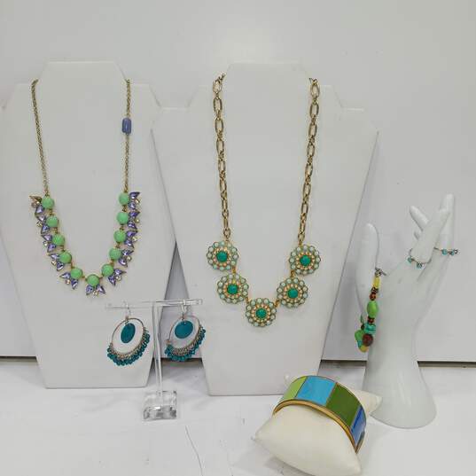 Bundle of Assorted Turquoise Fashion Jewelry image number 1