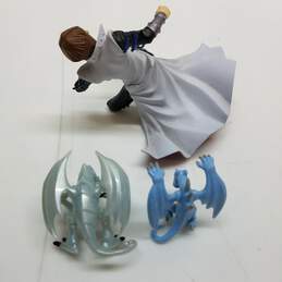 Vintage 90s Yu-gi-oh Seto Kaiba and dragons topper figures lot alternative image
