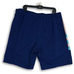 Adidas Mens Blue Three Stripes Elastic Waist Pull-On Athletic Shorts Size 2XL alternative image