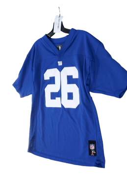 Boys Blue New York Giants Saquon Barkley 26 Football Jersey Size XL