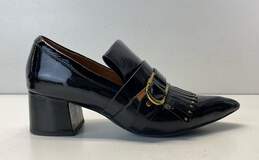 & Other Stories Women's Black Block Heel Pointed Loafers Size 9