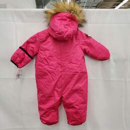 NWT Canada Weather Gear Infant Pink Faux Fur Snowsuit Size 3-6 M alternative image